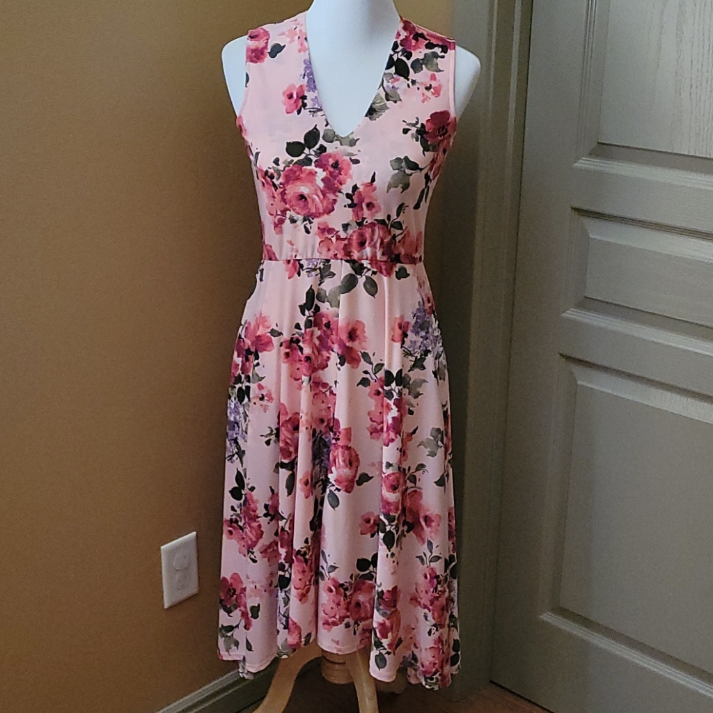 Floral Print Sleeveless Dress